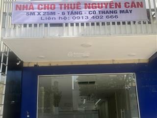 Cho thuê tòa nhà 6 tầng nguyễn văn linh gần cầu rồng, đà nẵng 121m2, 60tr/th