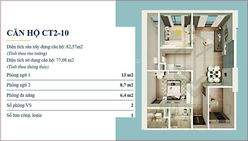 Giá đầu tư  t10/26 với các căn 77m2 tại dự án x2 đại kim, hoàng mai