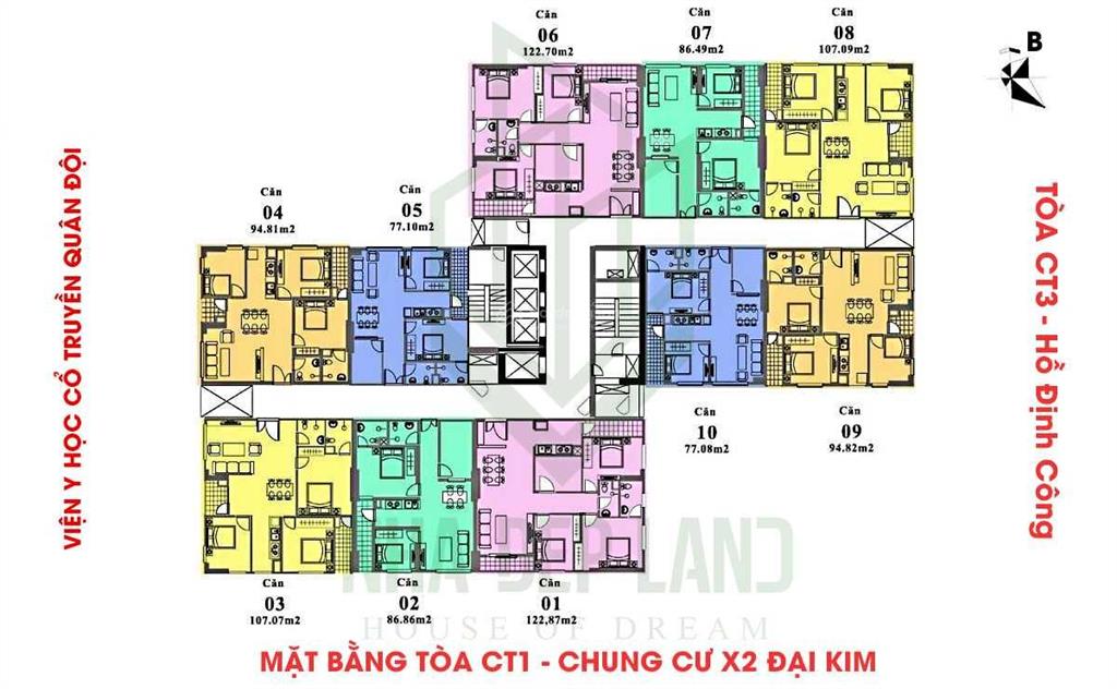 Giá đầu tư  t10/26 với các căn 77m2 tại dự án x2 đại kim, hoàng mai