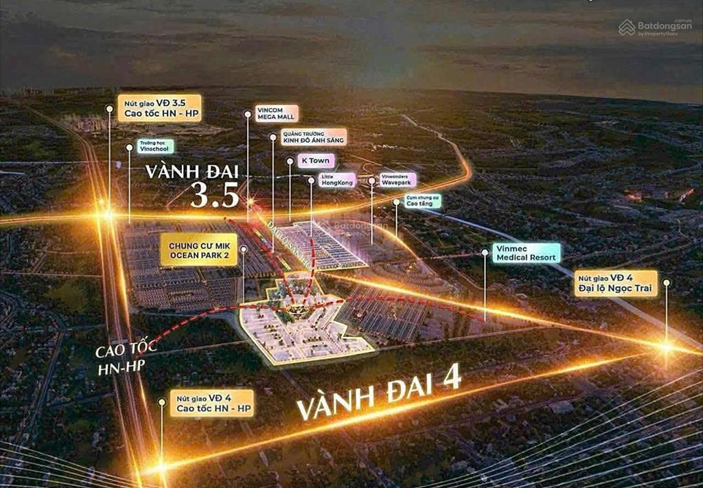 100m2 view công viên tuyệt đẹp ko lỗi lầm đấu giá vĩnh an, nghĩa trụ giáp vinhomes ocean park 2