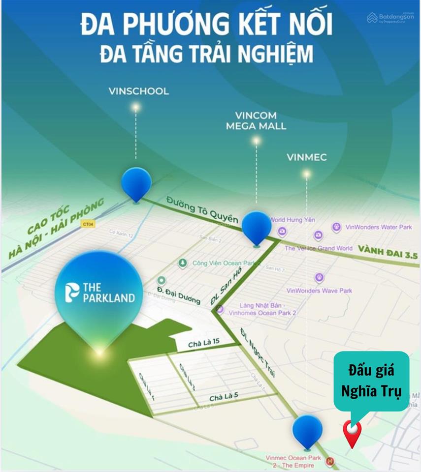 100m2 view công viên tuyệt đẹp ko lỗi lầm đấu giá vĩnh an, nghĩa trụ giáp vinhomes ocean park 2