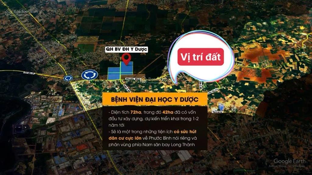 Chủ bán thửa đất 1000m2 xã phước thái nằm gần trường đại học và bệnh viện y dược  0901 336 ***