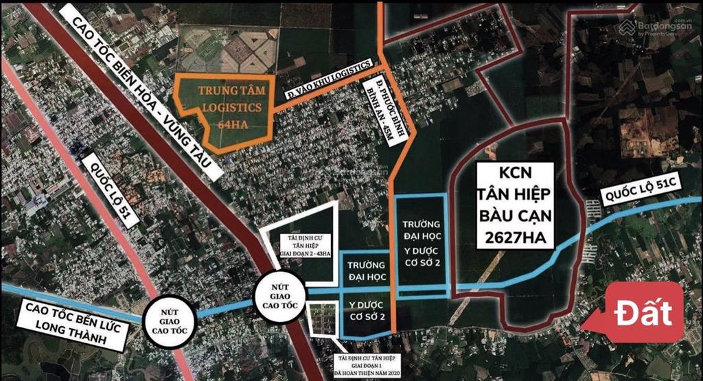 Chủ gửi bán thửa đất 2 mặt tiền 1000m2 ngay trường học cấp 2 phước bình cũ có 770m2 thổ cư