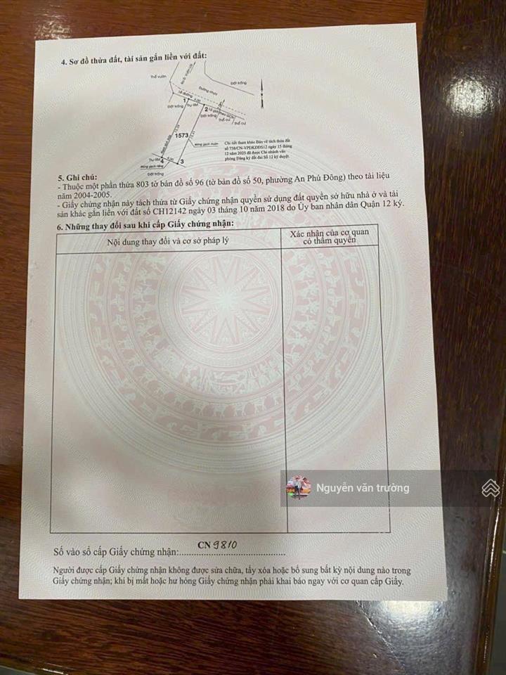 Bán đất mặt tiền hẻm 94 vườn lài vào 1 sẹc gần cầu giá tốt