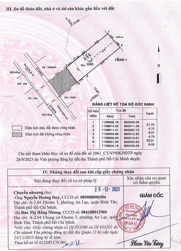 Bán đất mặt tiền đường vườn lài gần cầu sắt qua gò vấp có 2 lô liền kề
