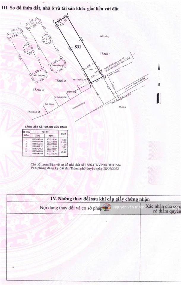 Bán nhà thuộc 1 sẹc sông vàm thuật vườn lài nhà 2 lầu 5mx26m