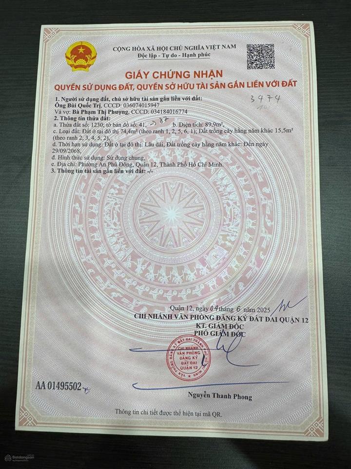 Bán đất hẻm 94 vườn lài tiện ở hoac xây can hộ dịch vụ 8mx21m