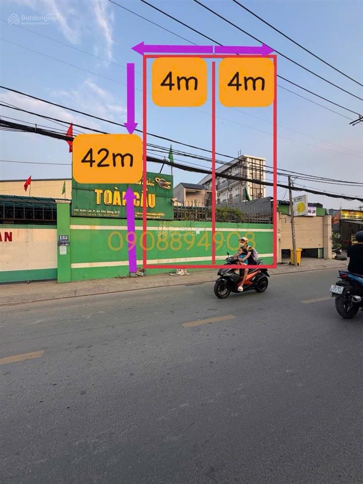 Bán đất mặt tiền đường vườn lài an phú đông có 2 lô liền kề