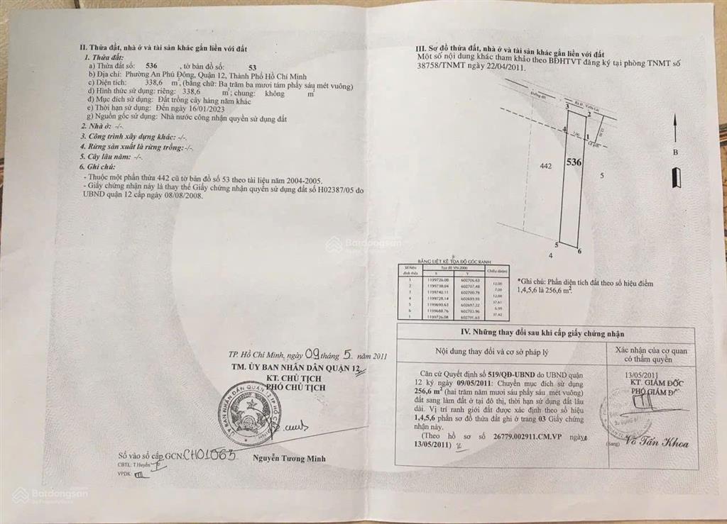 Bán đất góc 2 mặt tiền thuộc hẻm 140 vườn lài