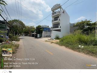 Bán đất góc 2 mặt tiền thuộc hẻm 140 vườn lài