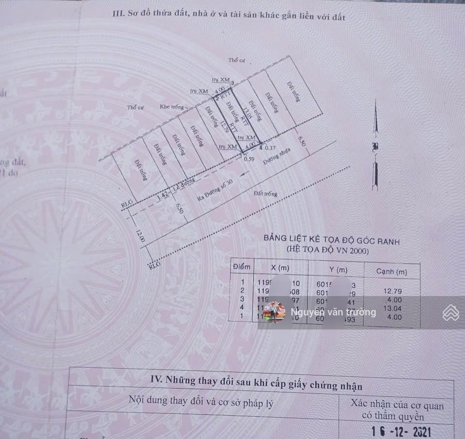 Bán đất hẻm số 30 gần nguyễn văn dung gò vấp cũ
