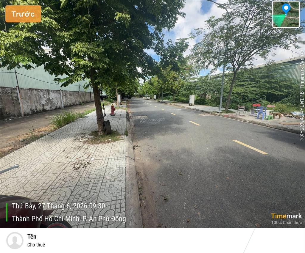 Bán đất an phú đông 27 đối diện trường đại học nguyễn tất thành