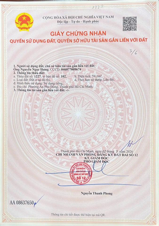 Bán đất mặt tiền sông sài gòn vườn lài vào 1 sẹc gần cầu sắt qua bình thạnh, gò vấp