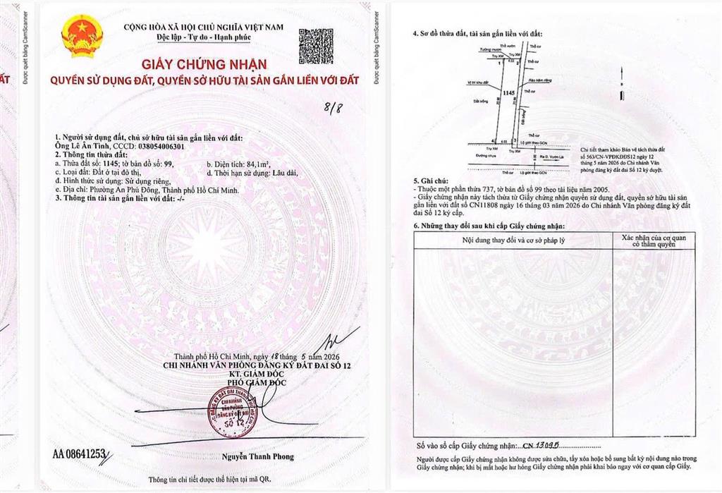 Bán đất hẻm 154 vườn lài sát sông vàm thuật cách cầu sắt 1km qua gò vấp