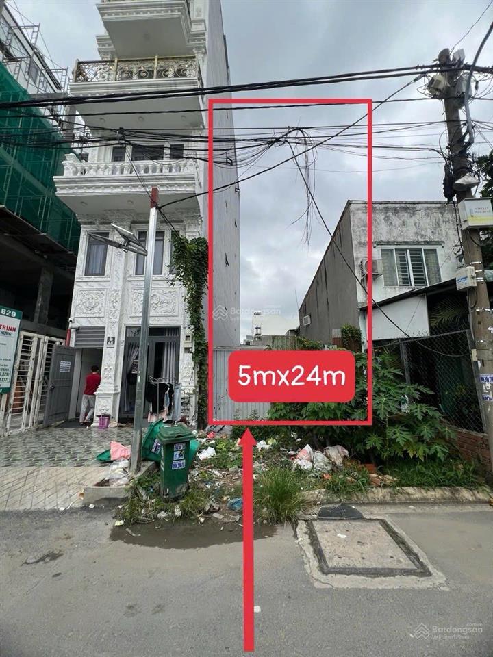 Bán đất mặt tiền hẻm 301 thuộc 1 sẹc sông sài gòn thông ra vườn lài. 5mx25m