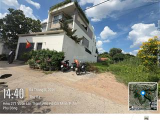 Bán đất hẻm vườn lài an phú đông gần sông sài gòn hướng về cầu sắt giá siêu tốt