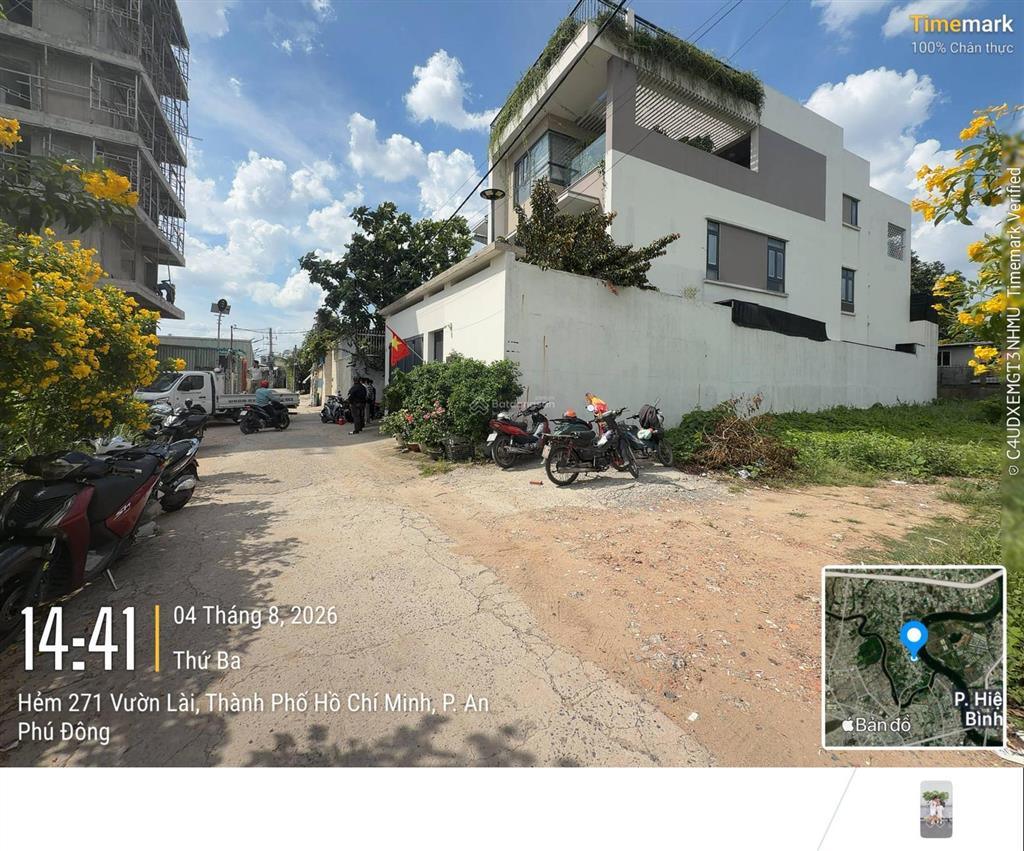 Bán đất hẻm vườn lài an phú đông gần sông sài gòn hướng về cầu sắt giá siêu tốt