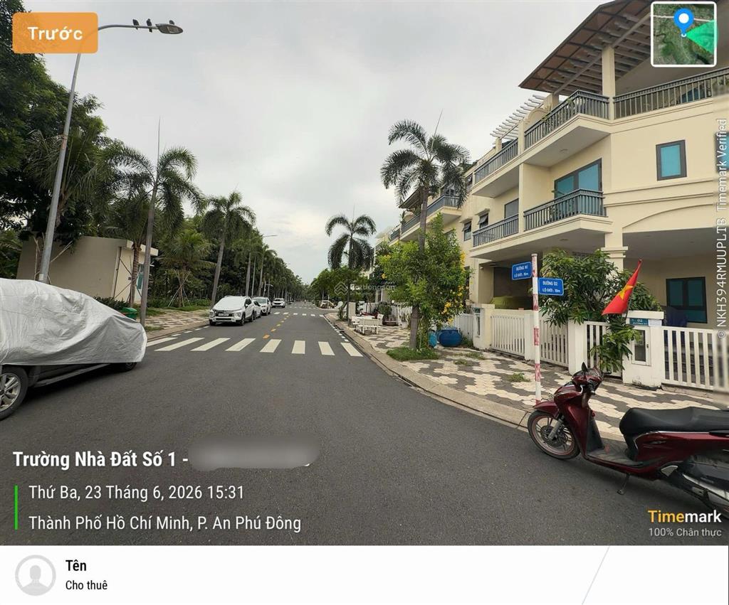 Bán nhà phố senturia vườn lài an phú đông 5mx20m