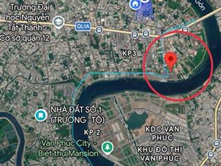 Bán đất mặt tiền đường an phú đông 13 giáp sông sài gòn kế bệnh viện hồng đức