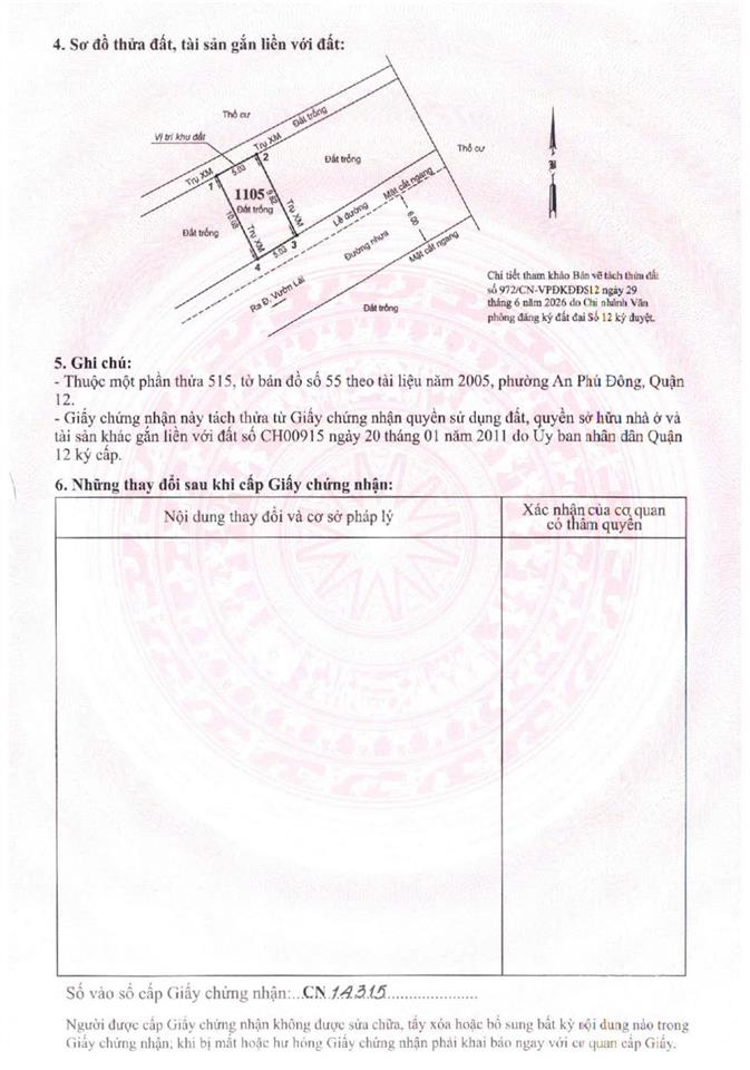 Bán đất hẻm 224 vườn lài gần cầu sắt an phú đông giá tốt