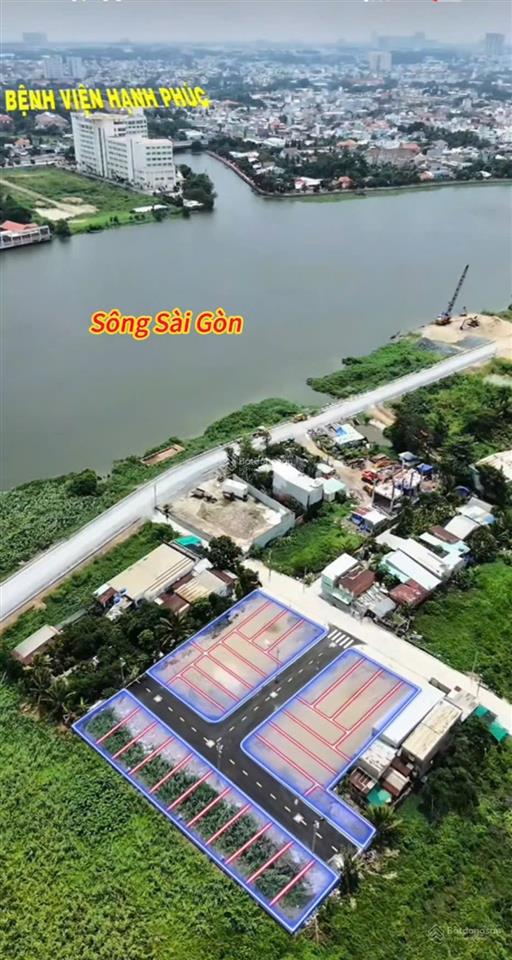 Bán mặt tiền sông sài gòn vào 1 sẹc an phú đông gần cầu vượt bình phước