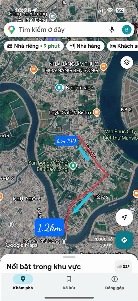 Bán đất hẻm 190 vườn lài gàn cầu sắt an phú đông