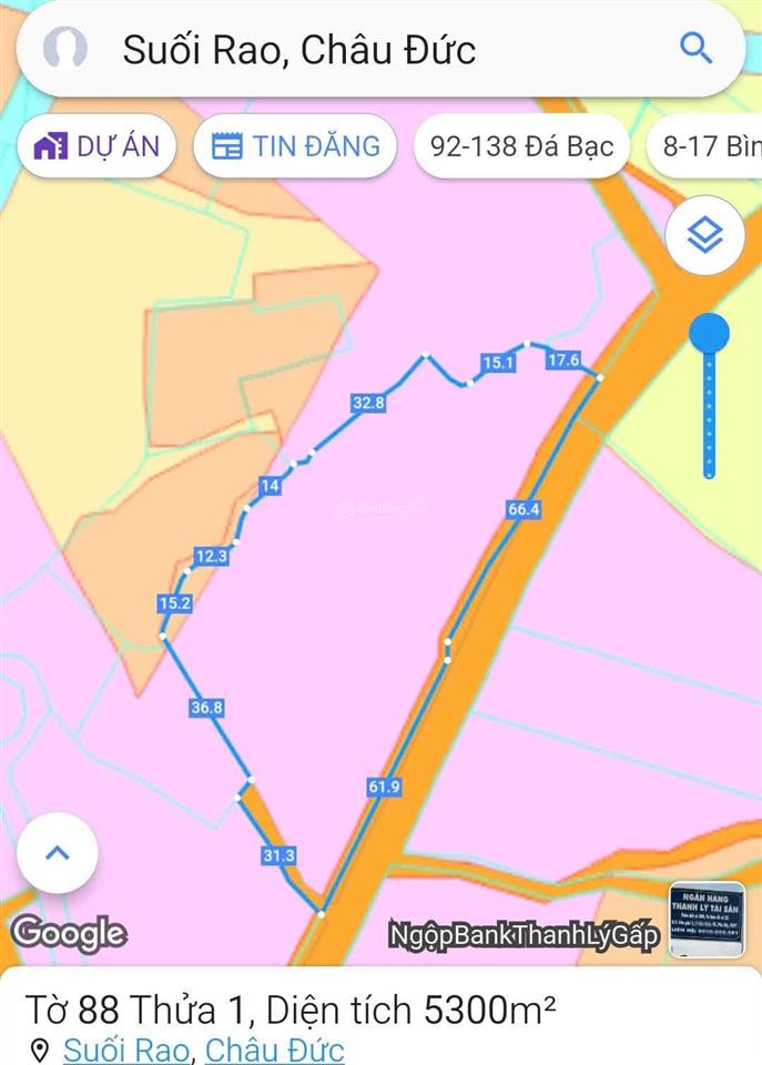 Cần bán lô đất 5300m2 phủ hồng toàn bộ có 200m2 thổ cư 126m mặt tiền betong rộng 8m