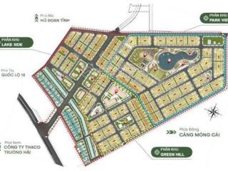 Đất nền sổ đỏ green valley (vinaconex móng cái) 120m2 lô lk cạnh lô góc đẹp, cắt lỗ sâu