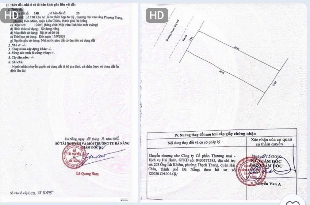 Bán cặp đất biển mt phan thị nể