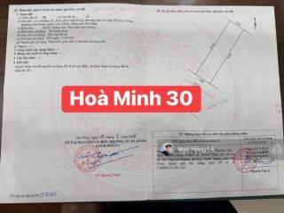 Bán lô đất khu a1 phương trang , đường hoà minh 30 gần biển , thông nguyễn sinh sắc