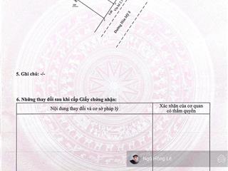 Cần tiền bán nhanh lô đất mt hoà mỹ 8  hướng đông nam