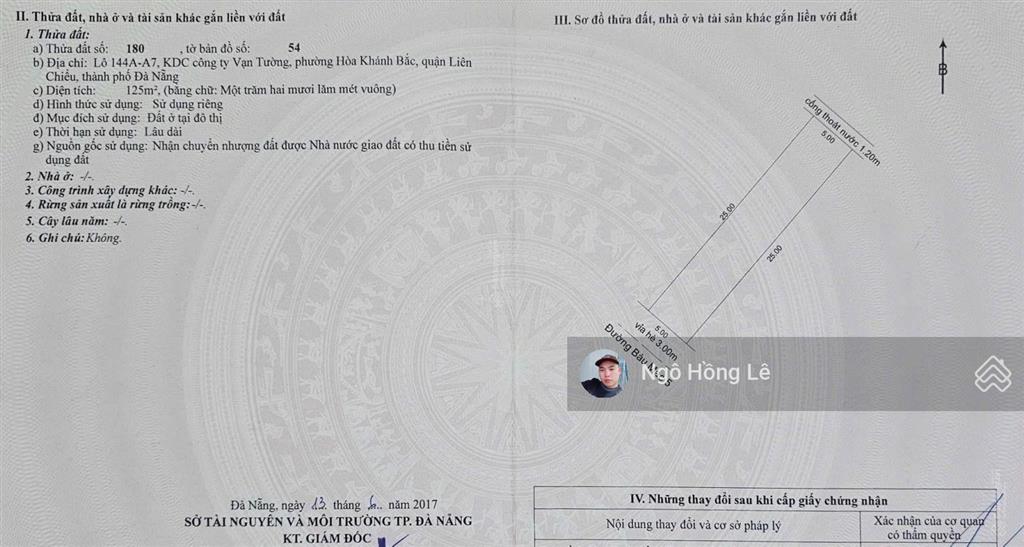 Bán lô đôi siêu đẹp 250m2 đường bàu mạc 5 sát nguyễn chánh