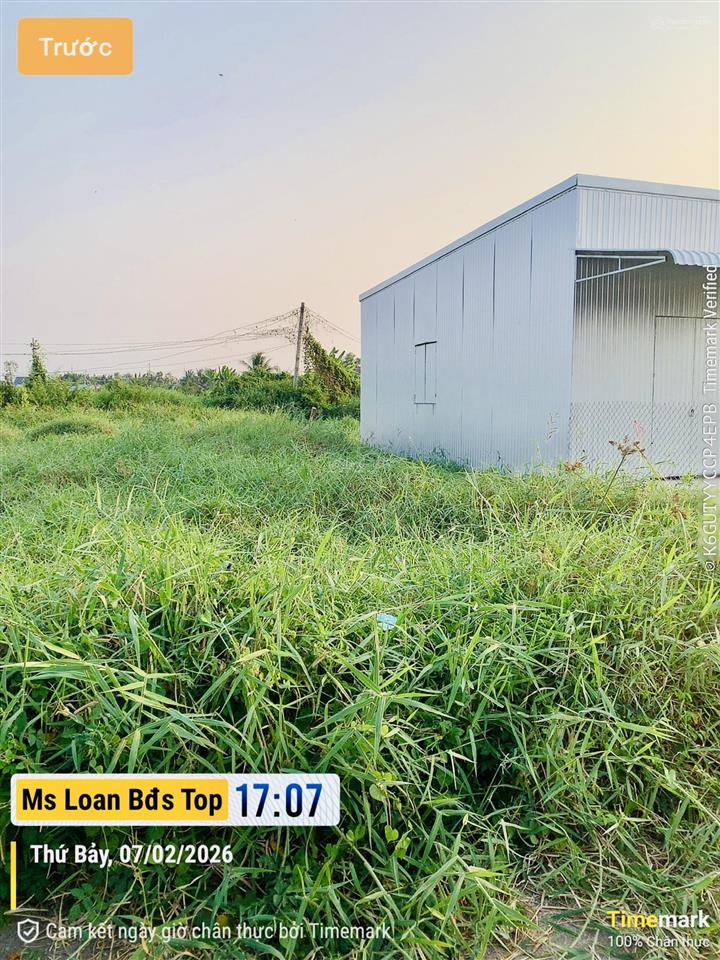 Bán đất thổ cư 124,4m² xã thanh vĩnh đông, châu thành, long an sổ hồng riêng