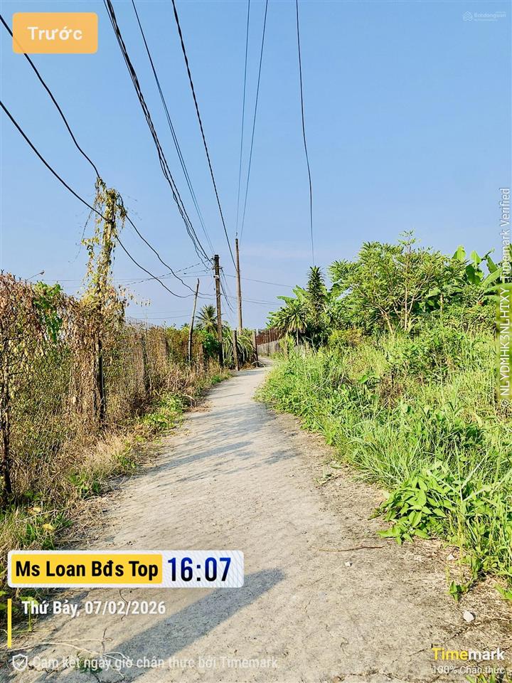Đất thổ cư 177m2 xã long trì, châu thành, long an sổ hồng riêng 400tr cc