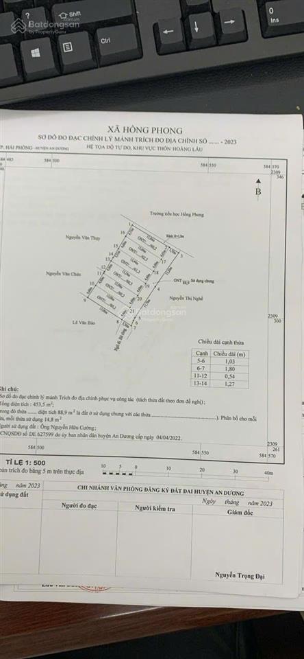 Mở bán lô đất ngay sau khu công nghiệp lg, hoàng lâu, an dương, hải phòng