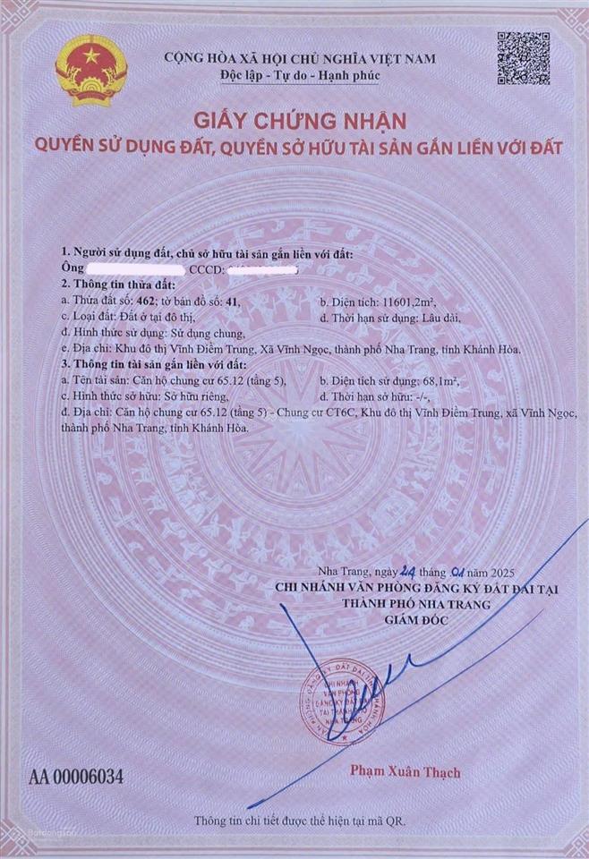 Bán căn góc view đẹp ct6 khu đô thị vĩnh điềm trung  0972 336 ***
