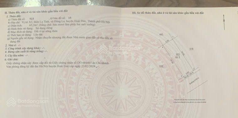 Bán nhanh trong tuần lô đất đấu giá x2 la tinh 120 triệu 1m2