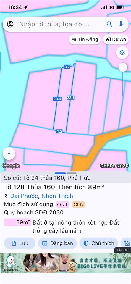 Bán đất tại ấp câu kê, lý thái tổ, 1,5 tỷ, 89m2, phú hữu cũ, gần phà cát lái, đô thị đại phước mới