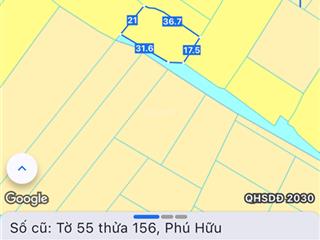 Bán đất 827m2 tại ấp phước lương, phan văn đáng, (đường thành hoà, phú hữu cũ) gần phà cát lái