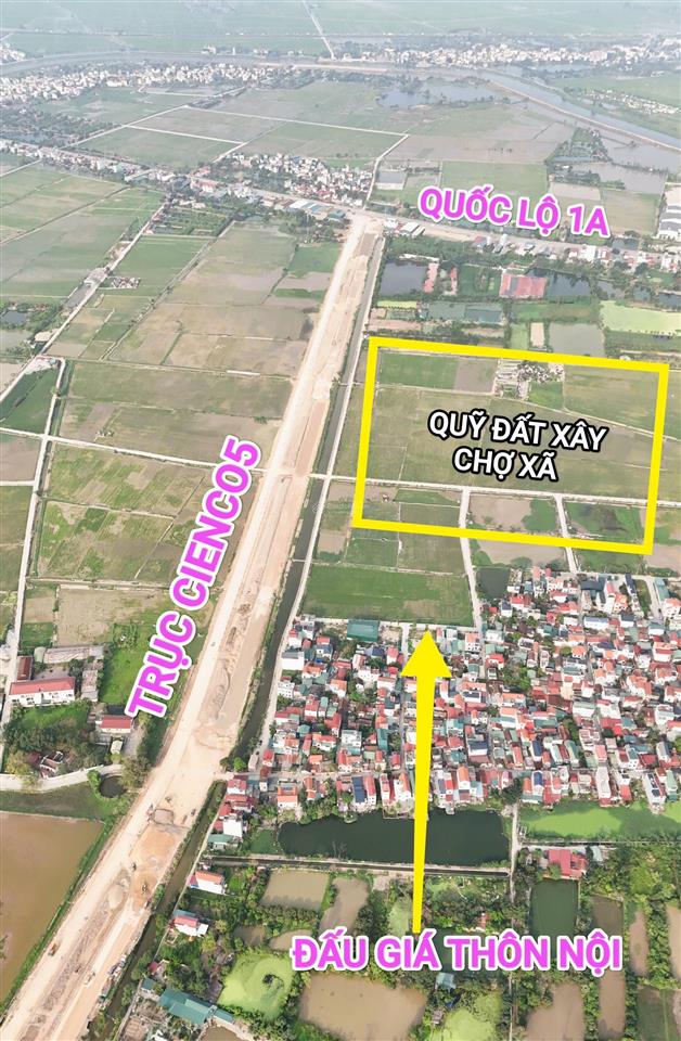 Bán đất đấu giá châu can 65m2 nằm sát trục cienco5, sát quốc lộ 1a. tiềm năng! chỉ hơn 3 tỷ