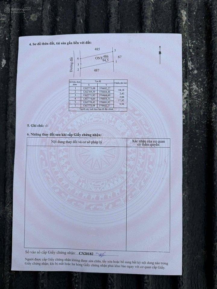 Bán thửa đất 486  phát lộc  giá 199 triệu ngay tiểu học suối đá