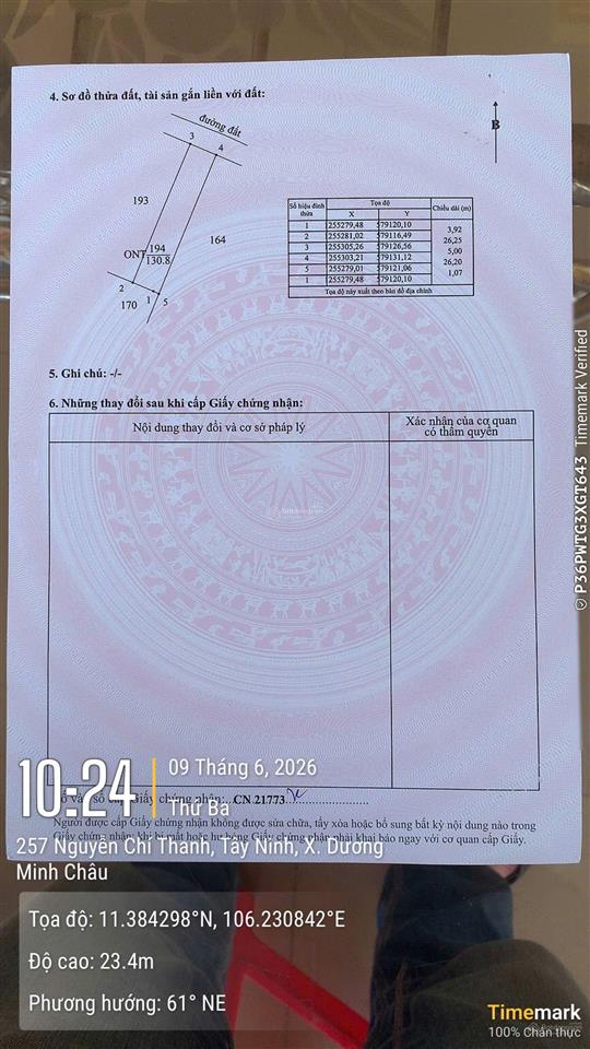 Chủ hạ giá 70 triệu bán lô đất núi bà đen 130.8m2 full thổ cư giá chỉ 199tr sổ sẵn công chứng liền
