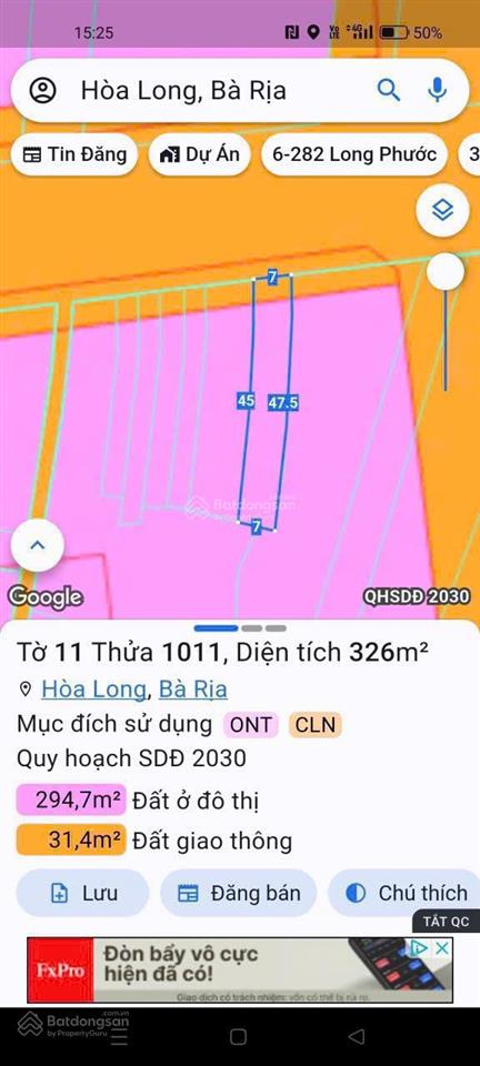 Vị trí kinh doanh buôn bán cực tốt mặt tiền tỉnh lộ 52 kế bên chợ hoà long, phường tam long,