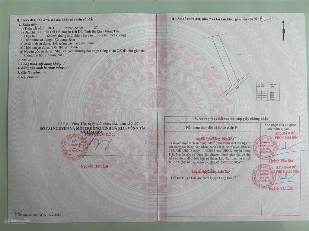 Nhánh đường lê thị hồng gấm, cách quốc lộ 55 ~300m