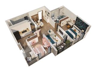Rẻ! căn 2pn 69m2,giá 4,3 tỷ. tầng trung, tòa zurich 1, vinhomes ocean park, gia lâm.