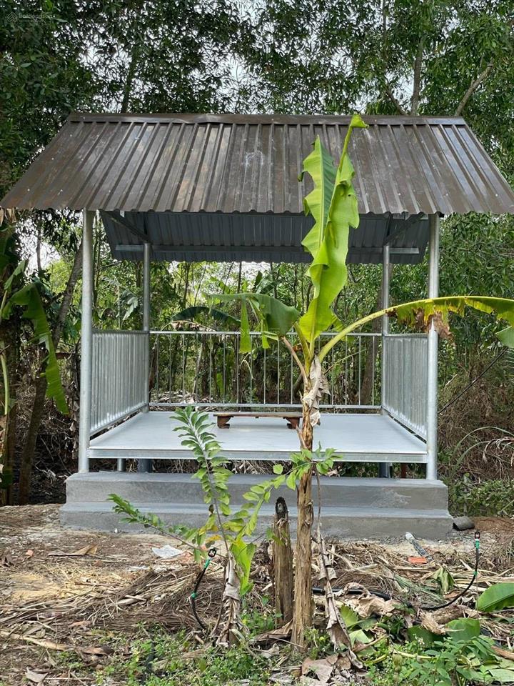 Gần 2 sào đất nghỉ dưỡng giá chỉ 1ty7. sẵn nhà c4 trên đất. ao cá giải trí. gần nhựa lớn 250m. shr