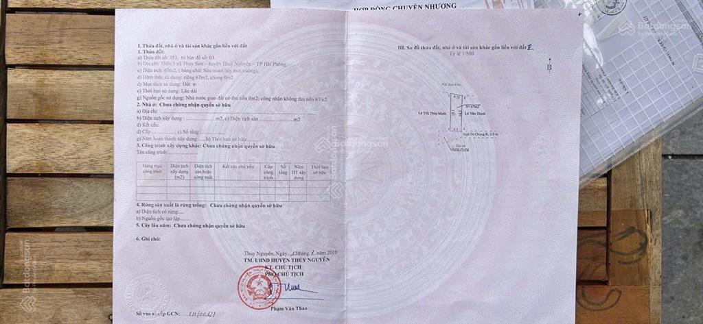 67m2 đất thuỷ sơn gần bệnh viện đa khoa quốc tế thuỷ nguyên
