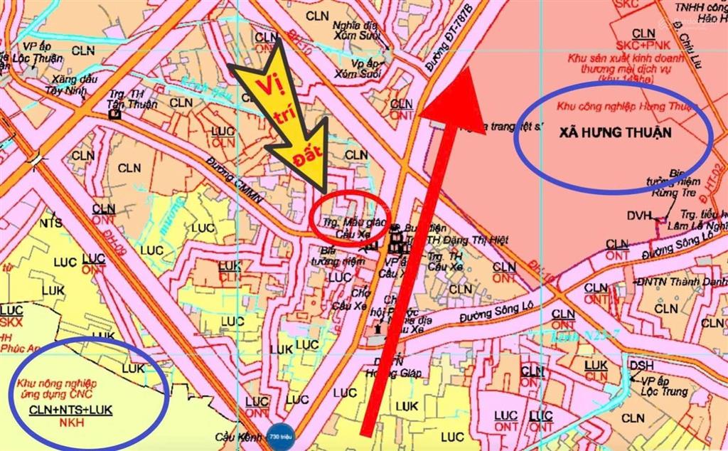 Bán 194,8m2 (9,5x20,9m) full thổ cư đất vuông vức giá 680 triệu, hưng thuận trảng bàng tây ninh