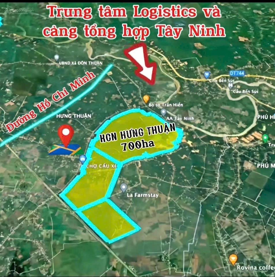 Bán 194,8m2 (9,5x20,9m) full thổ cư đất vuông vức giá 680 triệu, hưng thuận trảng bàng tây ninh