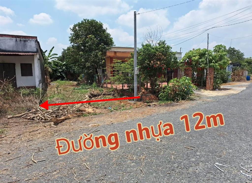 Bán đất 5,5x32 có thổ cư mặt tiền lê thị chửng tân an hội củ chi giá 980trieu